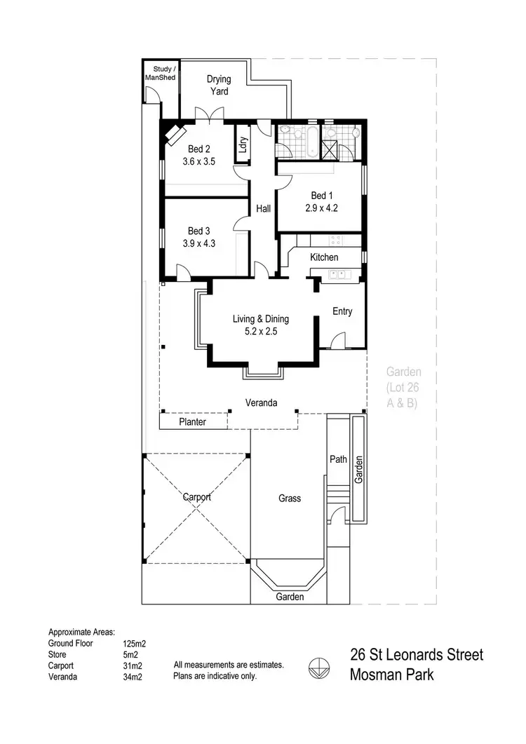 Floorplan of Homely house listing, 26 St Leonards Street, Mosman Park WA 6012