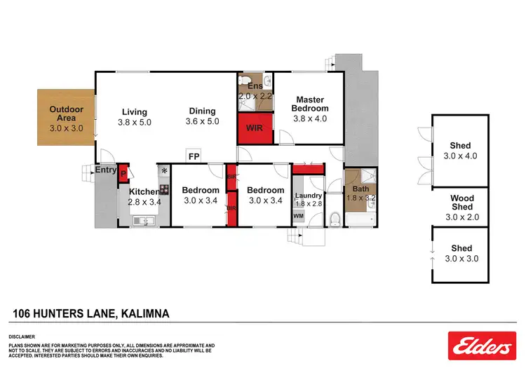 Floorplan of Homely house listing, 106 Hunters Lane, Kalimna VIC 3909