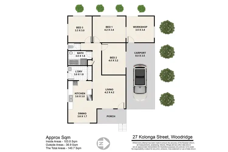 Floorplan of Homely house listing, 27 Kolonga Street, Woodridge QLD 4114