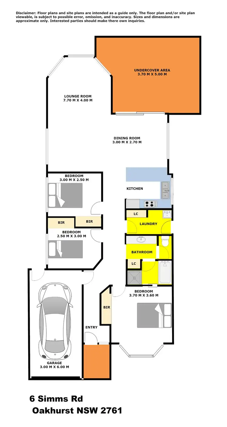 Floorplan of Homely house listing, 6 Simms Road, Oakhurst NSW 2761