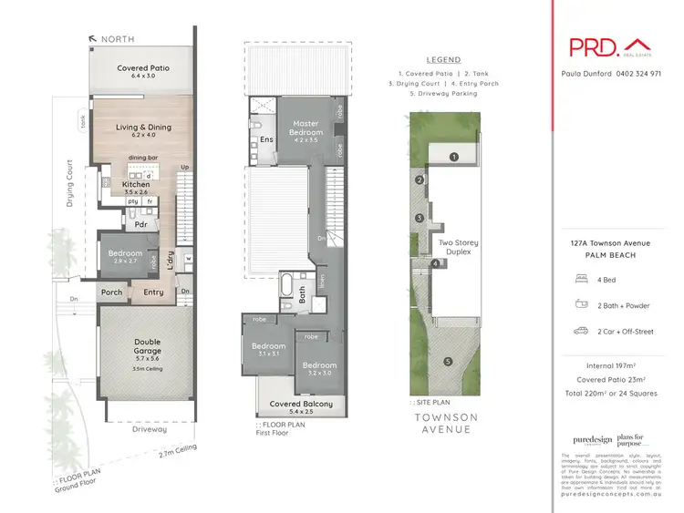 Floorplan of Homely semi-detached listing, 127a Townson Ave, Palm Beach QLD 4221