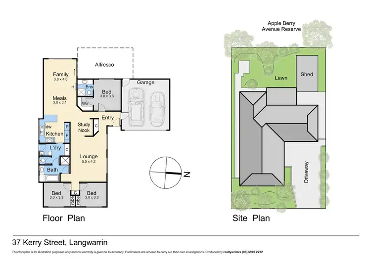 Floorplan of Homely house listing, 37 Kerry Street, Langwarrin VIC 3910