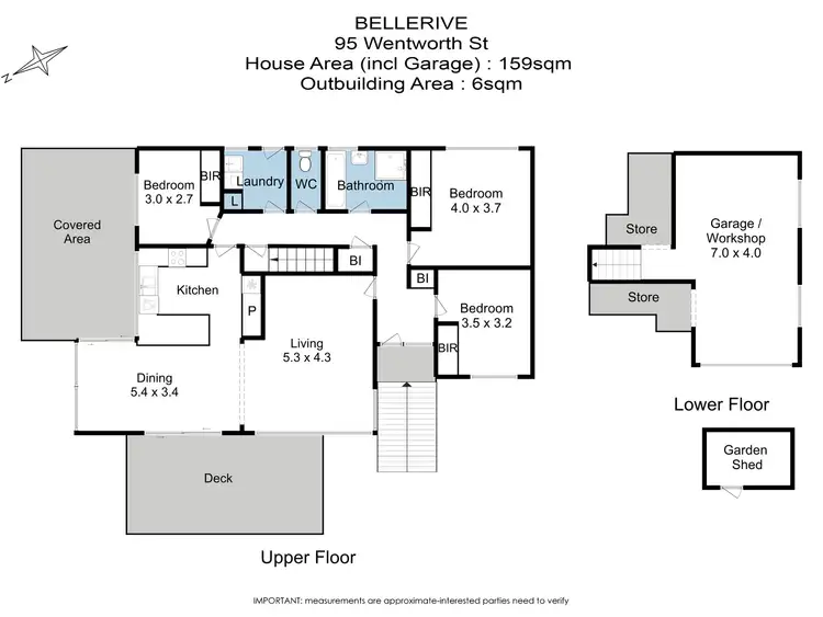 Floorplan of Homely house listing, 95 Wentworth Street, Bellerive TAS 7018