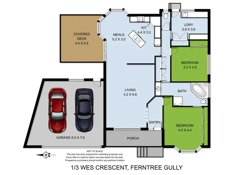 Floorplan of Homely unit listing, 1/3 Wes Crescent, Ferntree Gully VIC 3156