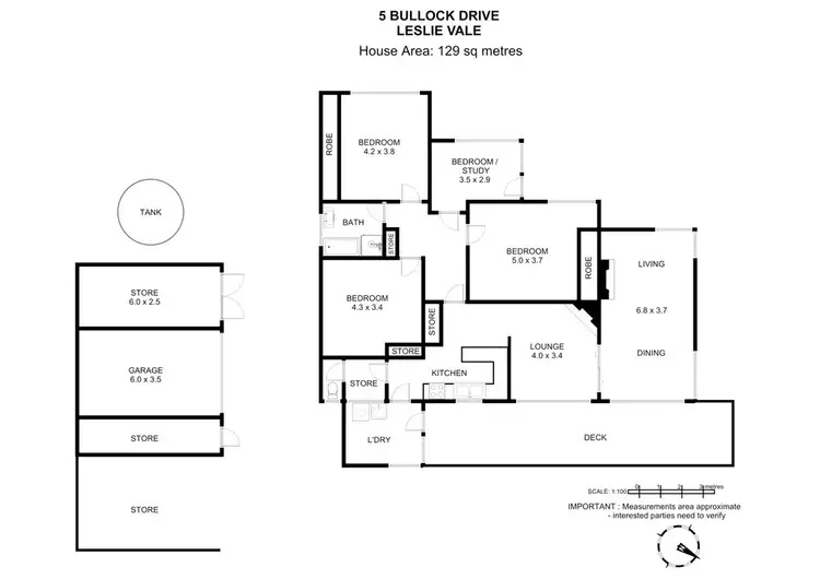 Floorplan of Homely house listing, 5 Bullock Drive, Leslie Vale TAS 7054