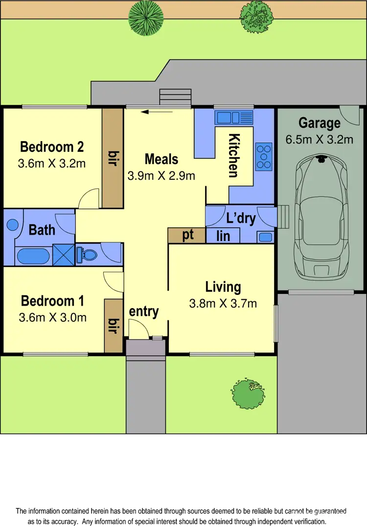Floorplan of Homely unit listing, 2/207 Wood Street, Preston VIC 3072