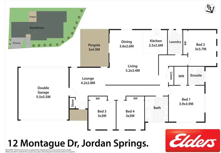 Floorplan of Homely house listing, 12 Montague Drive, Jordan Springs NSW 2747