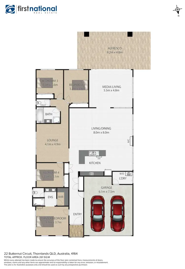 Floorplan of Homely house listing, 22 Butternut Circuit, Thornlands QLD 4164