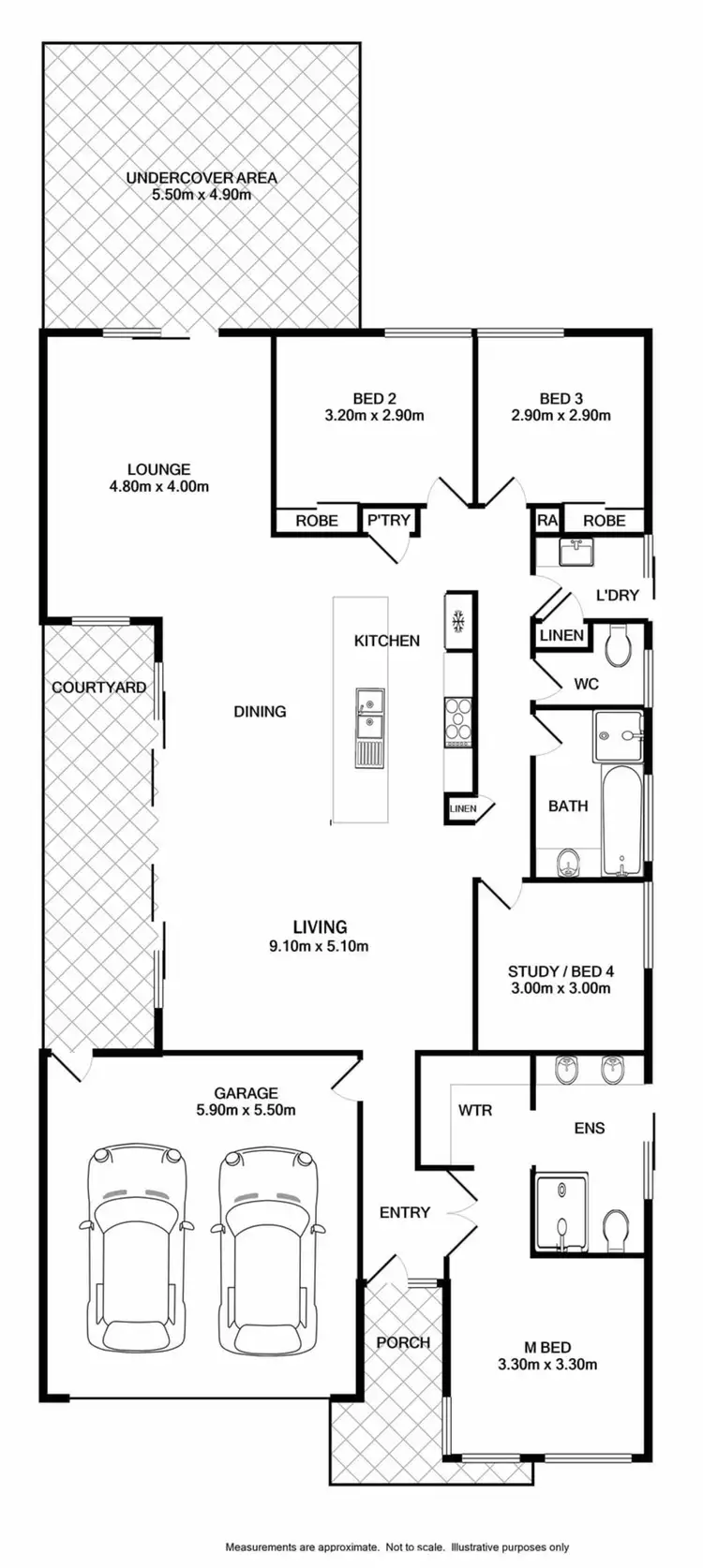 Floorplan of Homely house listing, 7 Sadlier Street, Wodonga VIC 3690