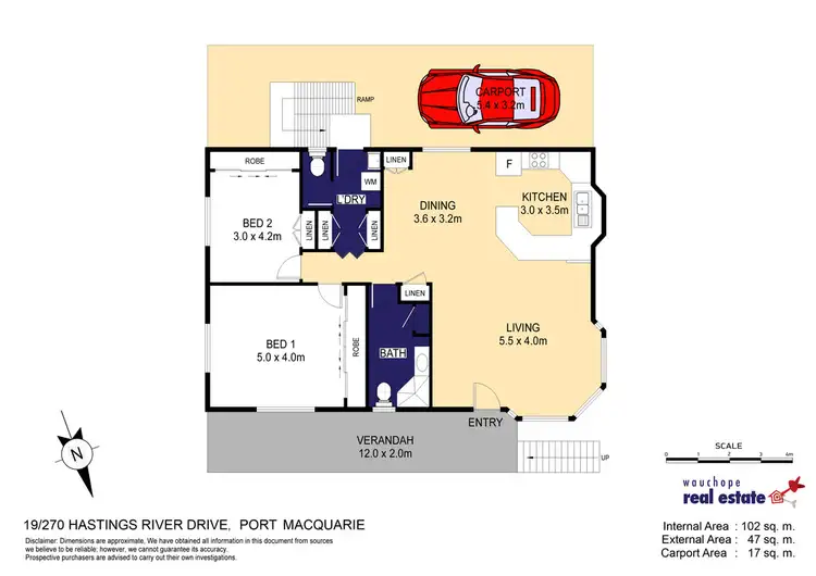 Floorplan of Homely house listing, 19/270 Hastings River Drive, Port Macquarie NSW 2444