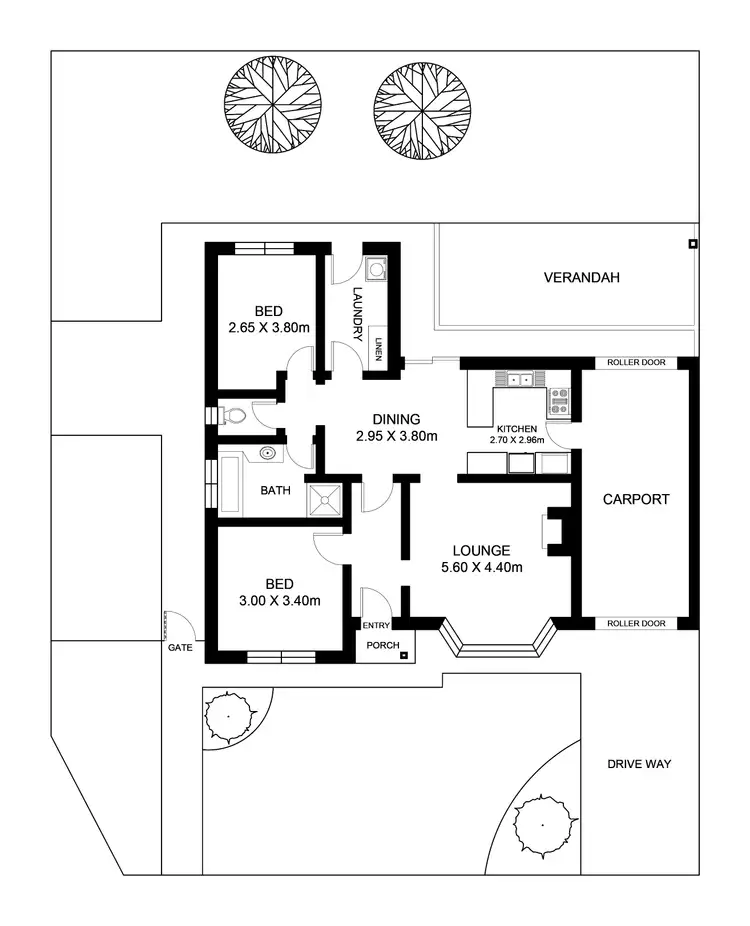 Floorplan of Homely unit listing, 1/2 Rudolph Avenue, Findon SA 5023
