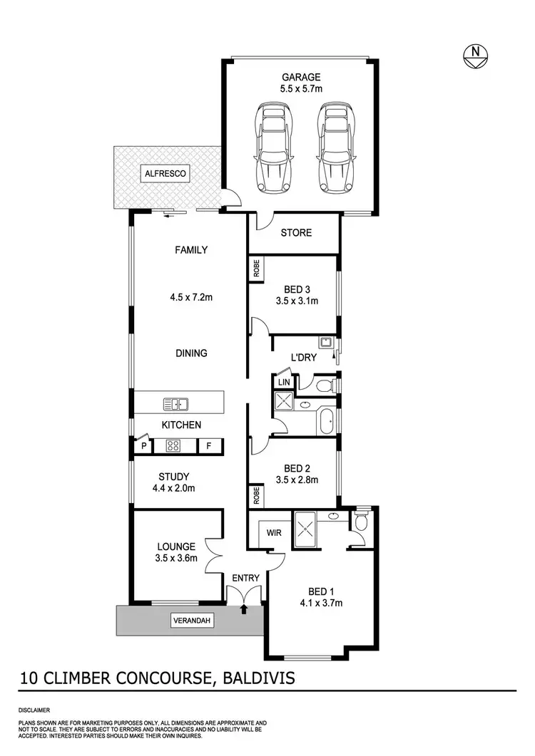 Floorplan of Homely house listing, 10 Climber Concourse, Baldivis WA 6171