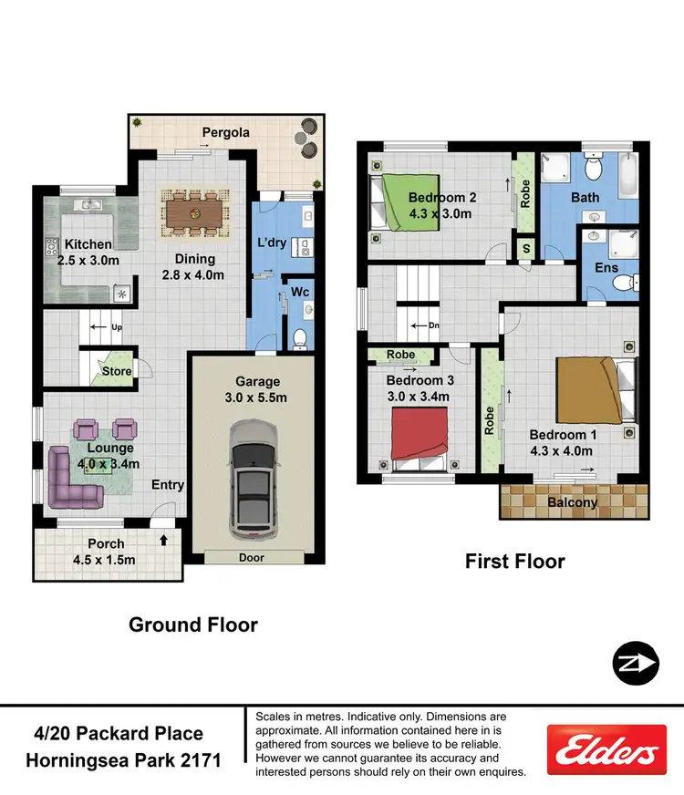 Floorplan of Homely townhouse listing, 4/20 Packard Place, Horningsea Park NSW 2171
