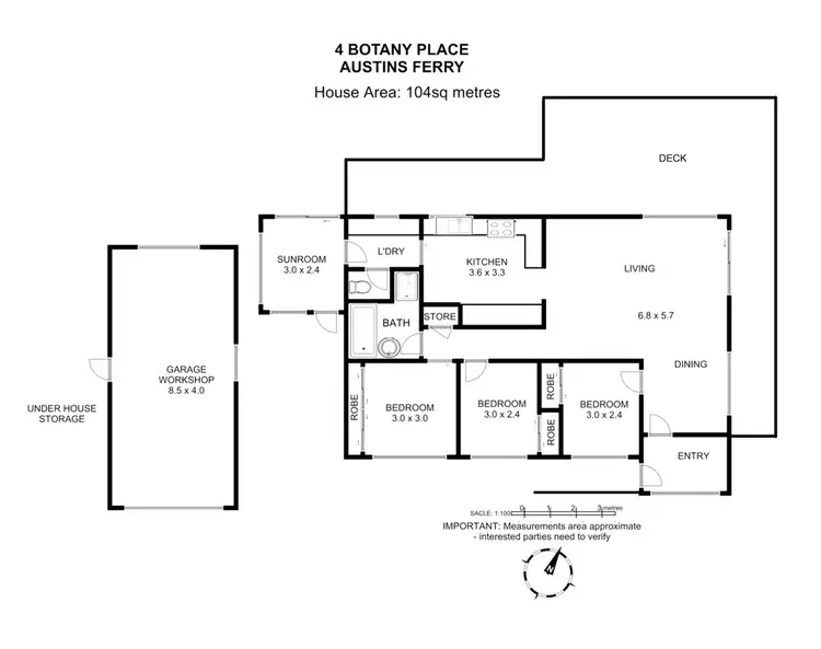 Floorplan of Homely house listing, 4 Botany Place, Austins Ferry TAS 7011