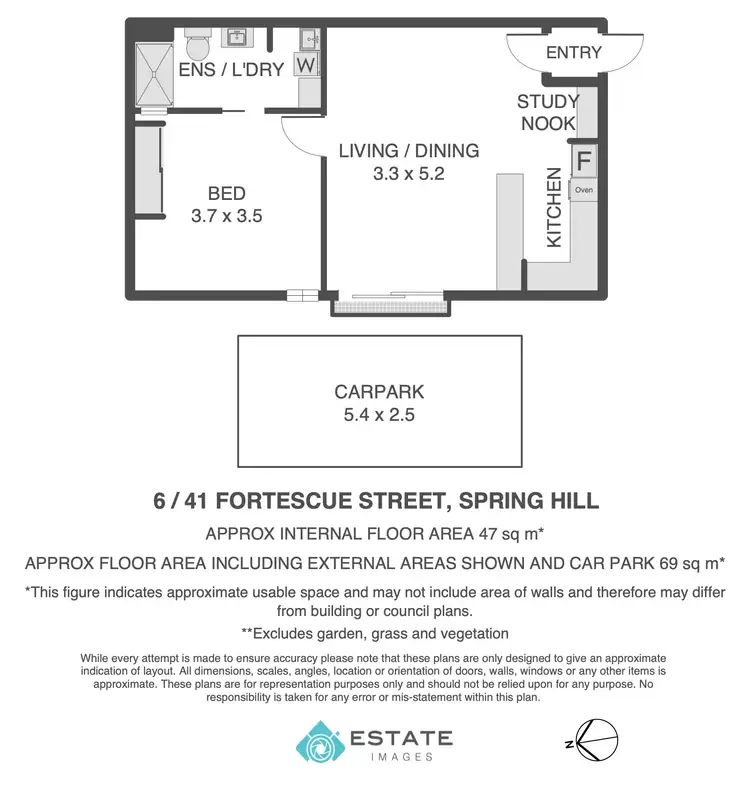 Floorplan of Homely unit listing, 6/41 Fortescue Street, Spring Hill QLD 4000