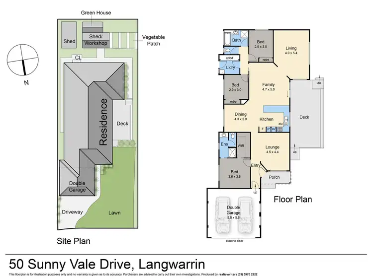Floorplan of Homely house listing, 50 Sunny Vale Drive, Langwarrin VIC 3910