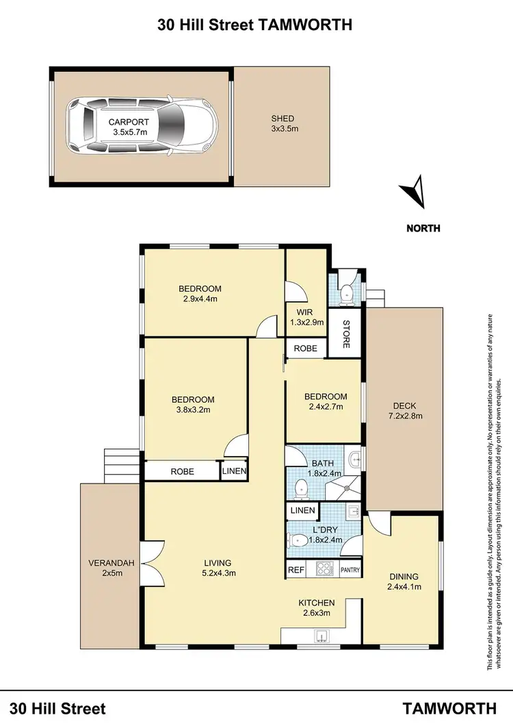 Floorplan of Homely house listing, 30 Hill Street, Tamworth NSW 2340