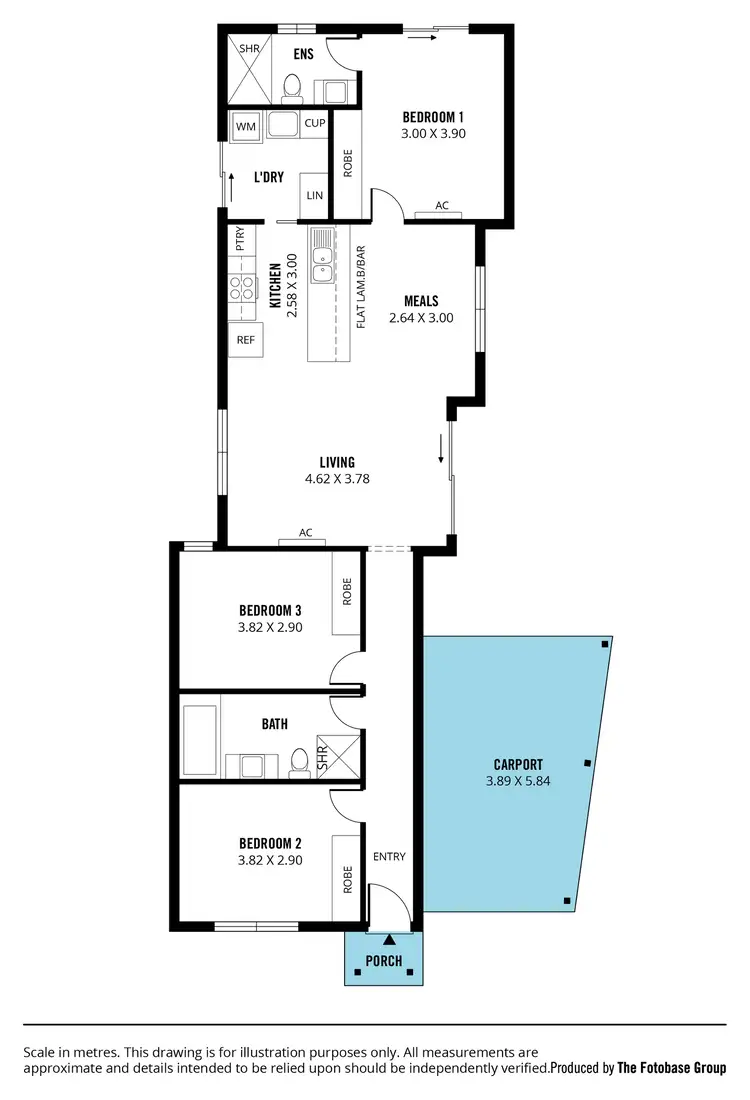 Floorplan of Homely house listing, 16 Clive Street, Morphett Vale SA 5162