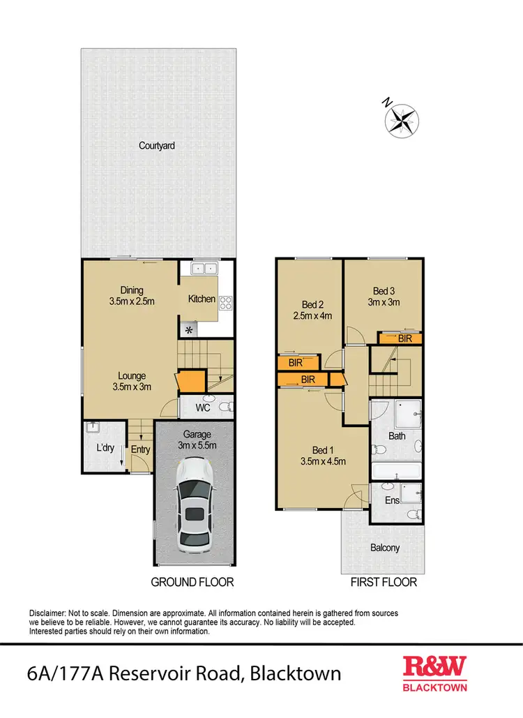 Floorplan of Homely townhouse listing, 6a/177a Reservoir Road, Blacktown NSW 2148
