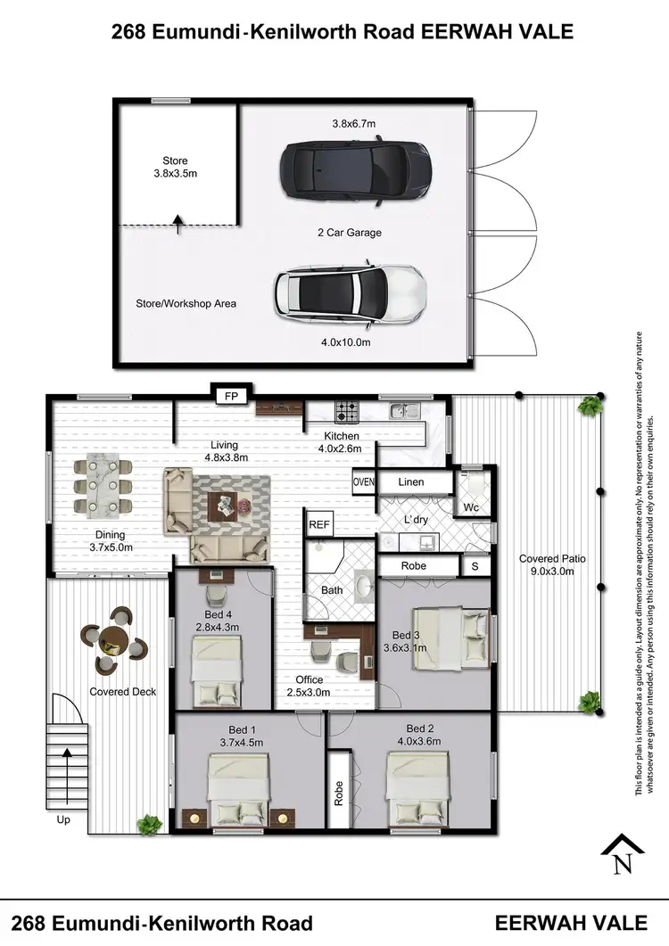 Floorplan of Homely house listing, 268 Eumundi Kenilworth Road, Eerwah Vale QLD 4562