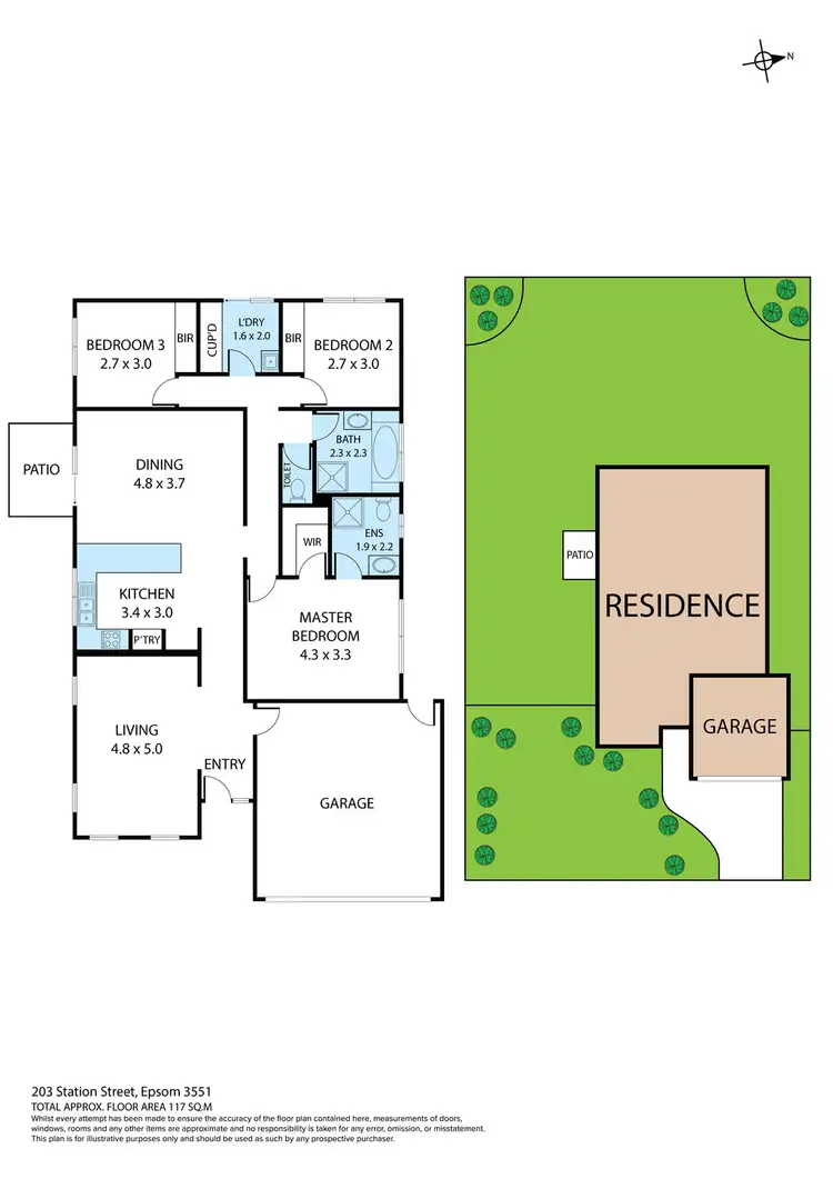 Floorplan of Homely house listing, 203 Station Street, Epsom VIC 3551