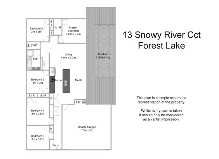 Floorplan of Homely house listing, 13 Snowy River Circuit, Forest Lake QLD 4078