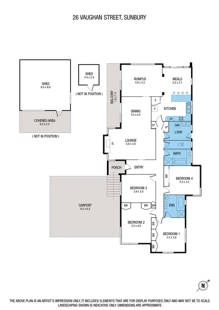 Floorplan of Homely house listing, 26 Vaughan Street, Sunbury VIC 3429
