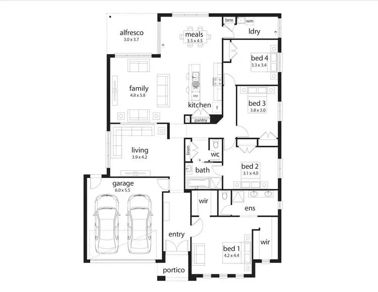 Floorplan of Homely house listing, 2 Yellowgum Drive, Kialla VIC 3631