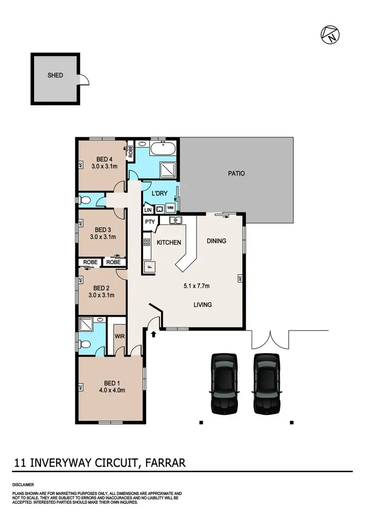 Floorplan of Homely house listing, 11 Inverway Circuit, Farrar NT 830
