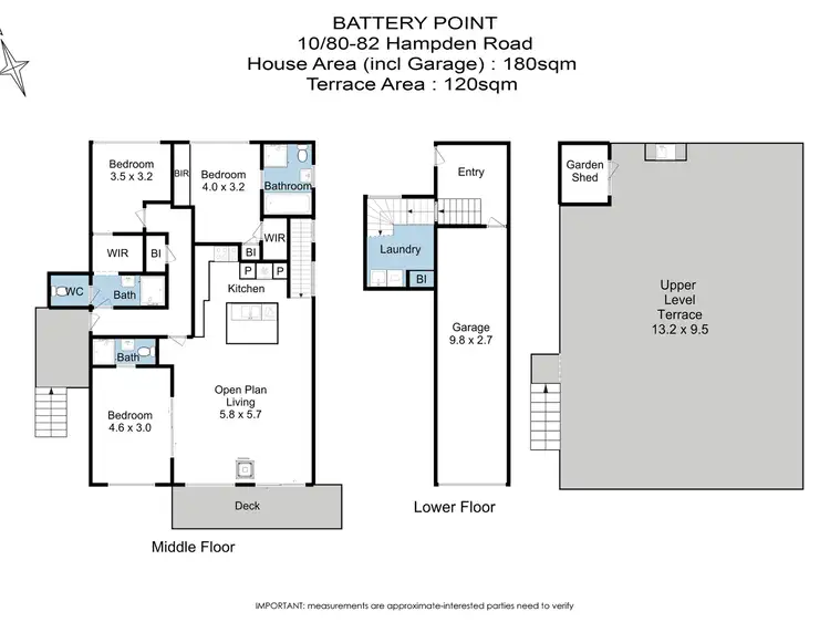 Floorplan of Homely apartment listing, 10/80-82 Hampden Road, Battery Point TAS 7004