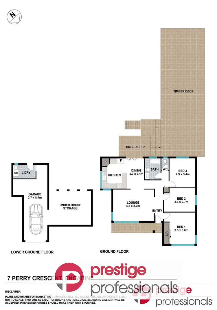 Floorplan of Homely house listing, 7 Perry Crescent, Engadine NSW 2233