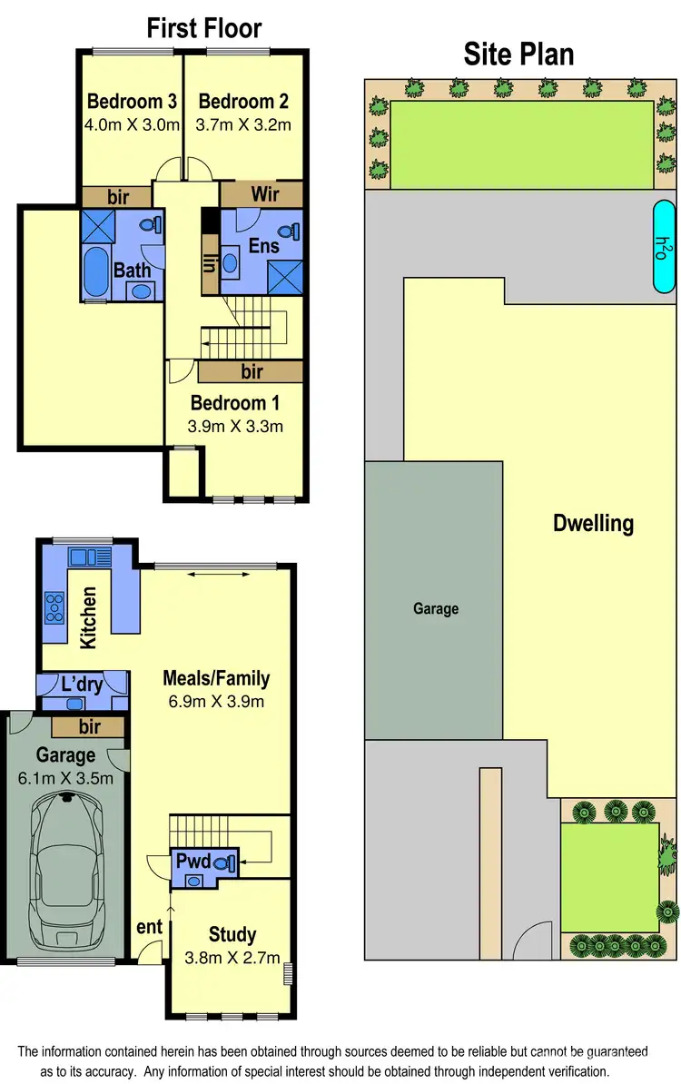 Floorplan of Homely townhouse listing, 87 Nickson Street, Bundoora VIC 3083