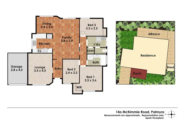 Floorplan of Homely house listing, 14A McKimmie Road, Palmyra WA 6157