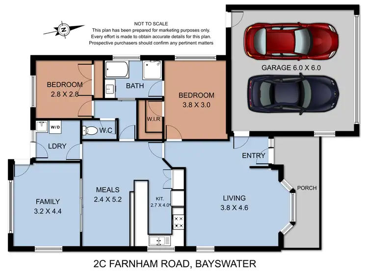 Floorplan of Homely unit listing, 2C Farnham Road, Bayswater VIC 3153