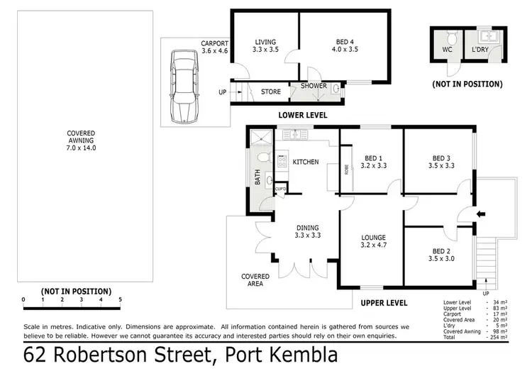 Floorplan of Homely house listing, 62 Robertson St, Port Kembla NSW 2505
