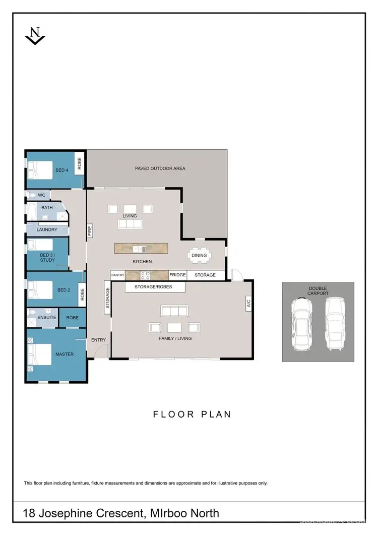Floorplan of Homely house listing, 18 Josephine Crescent, Mirboo North VIC 3871