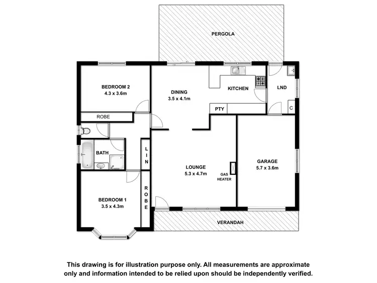Floorplan of Homely house listing, 1 Hawk Place, Mount Gambier SA 5290