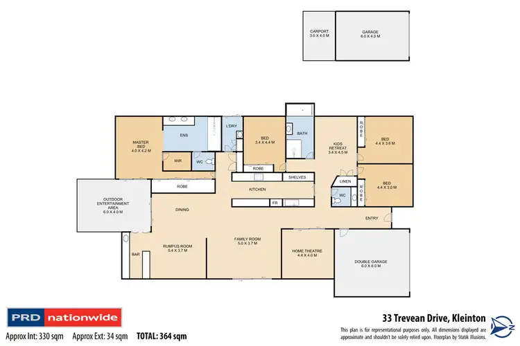 Floorplan of Homely house listing, 33 Trevean Drive, Kleinton QLD 4352