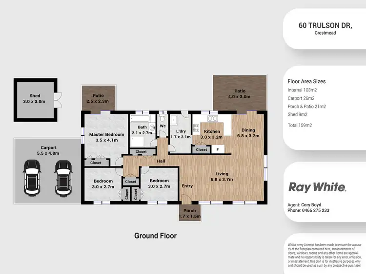 Floorplan of Homely house listing, 60 Trulson Drive, Crestmead QLD 4132