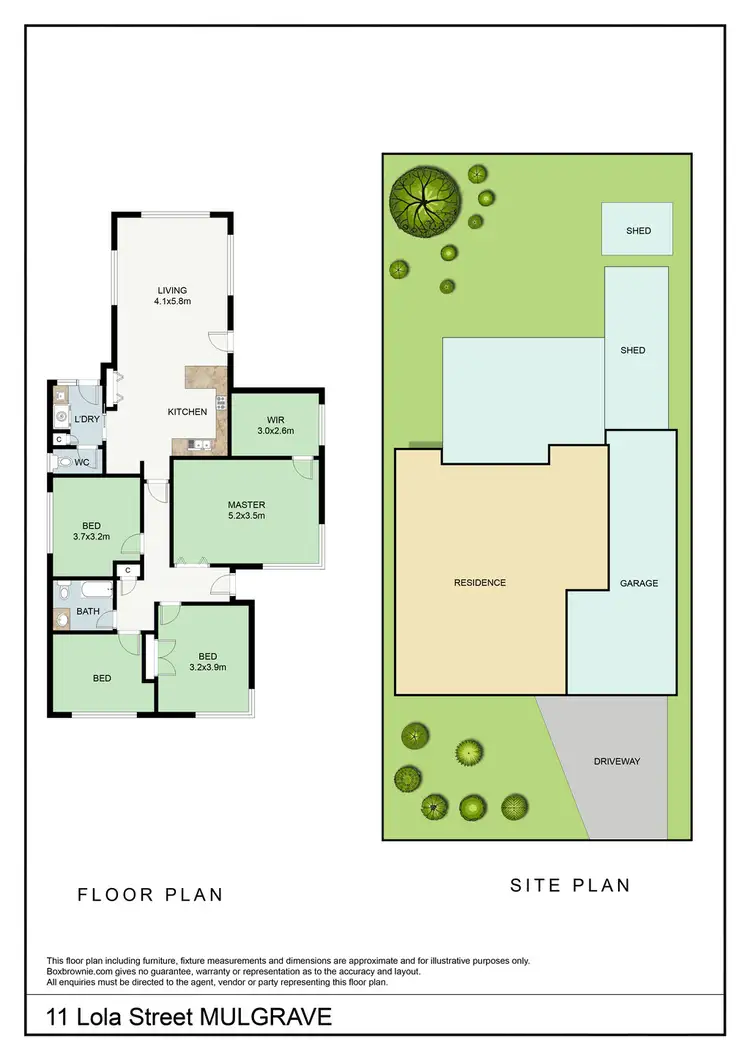 Floorplan of Homely house listing, 11 Lola Street, Mulgrave VIC 3170