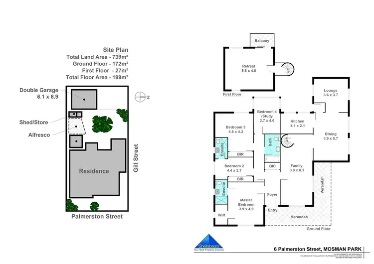 Floorplan of Homely house listing, 6 Palmerston Street, Mosman Park WA 6012