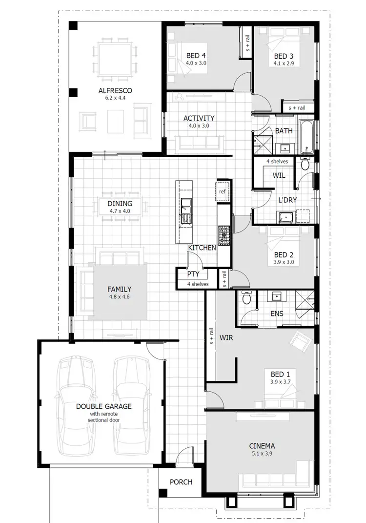 Floorplan of Homely house listing, 13 Addis Way, Wandi WA 6167