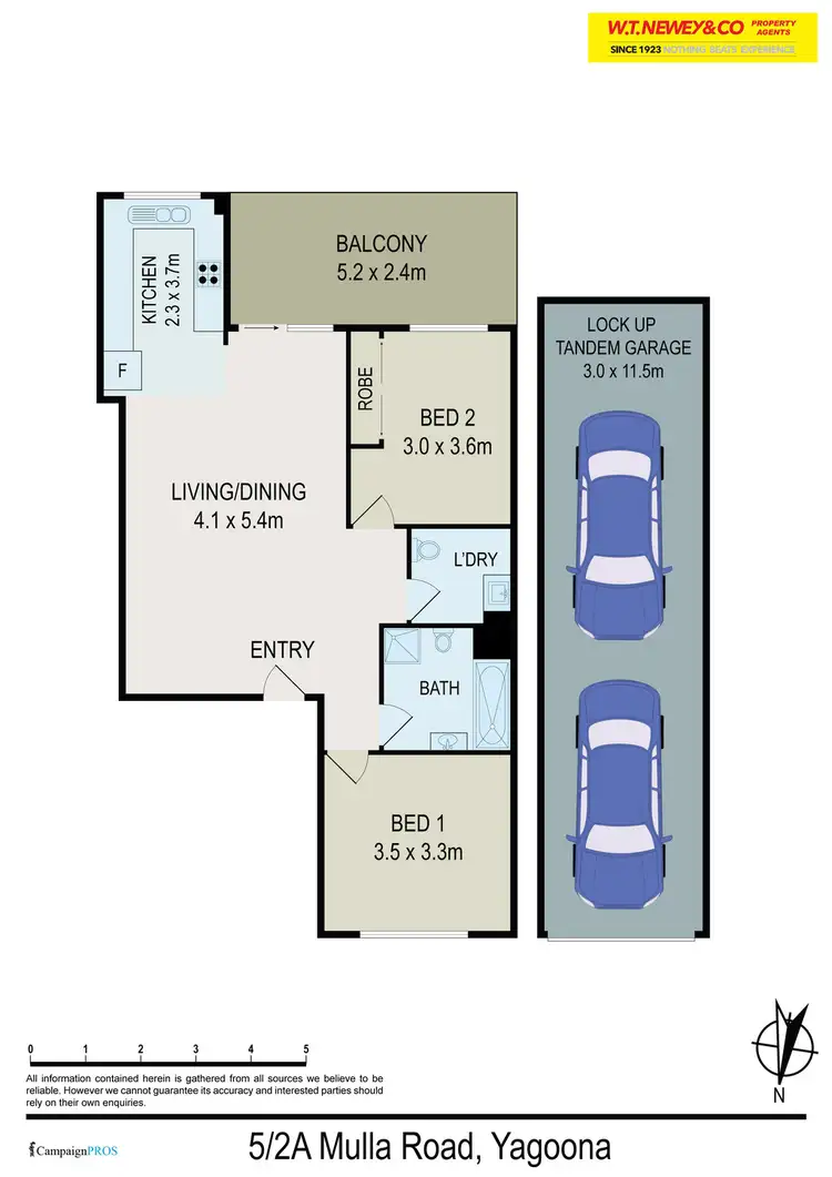 Floorplan of Homely apartment listing, 5/2A Mulla Road, Yagoona NSW 2199