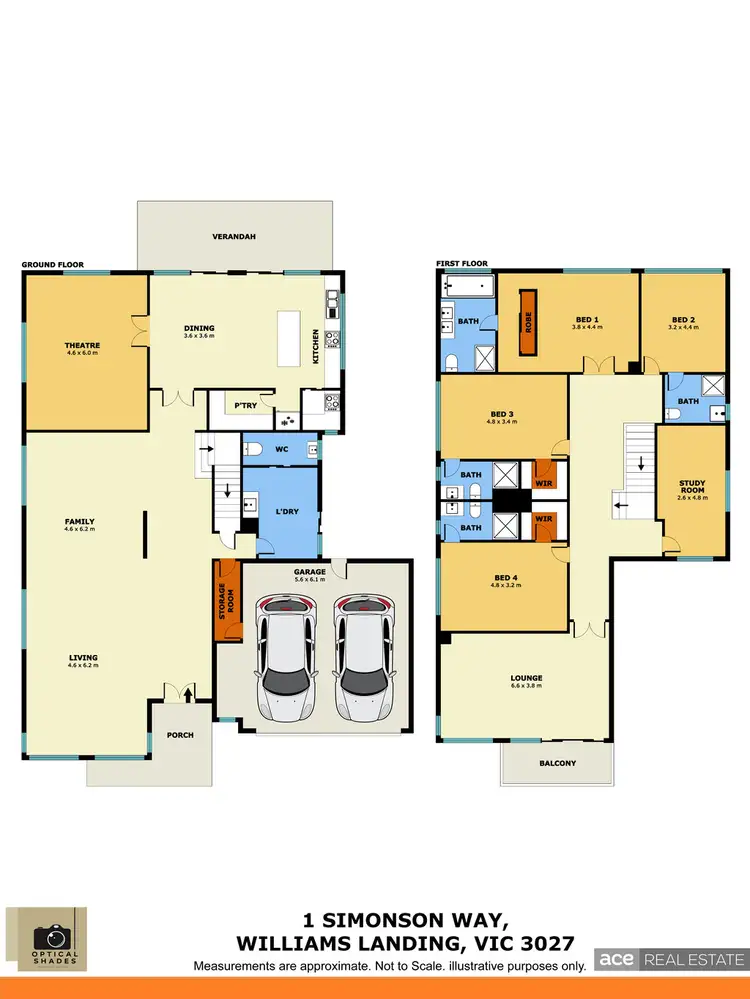 Floorplan of Homely house listing, 1 Simonson Way, Williams Landing VIC 3027