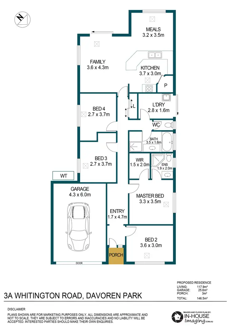 Floorplan of Homely house listing, 3A Whitington Road, Davoren Park SA 5113