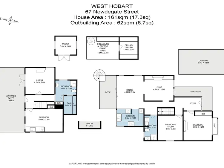 Floorplan of Homely house listing, 67 Newdegate Street, West Hobart TAS 7000