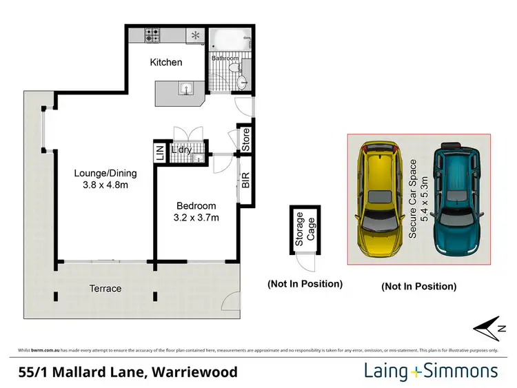 Floorplan of Homely apartment listing, 55/1 Mallard Lane, Warriewood NSW 2102