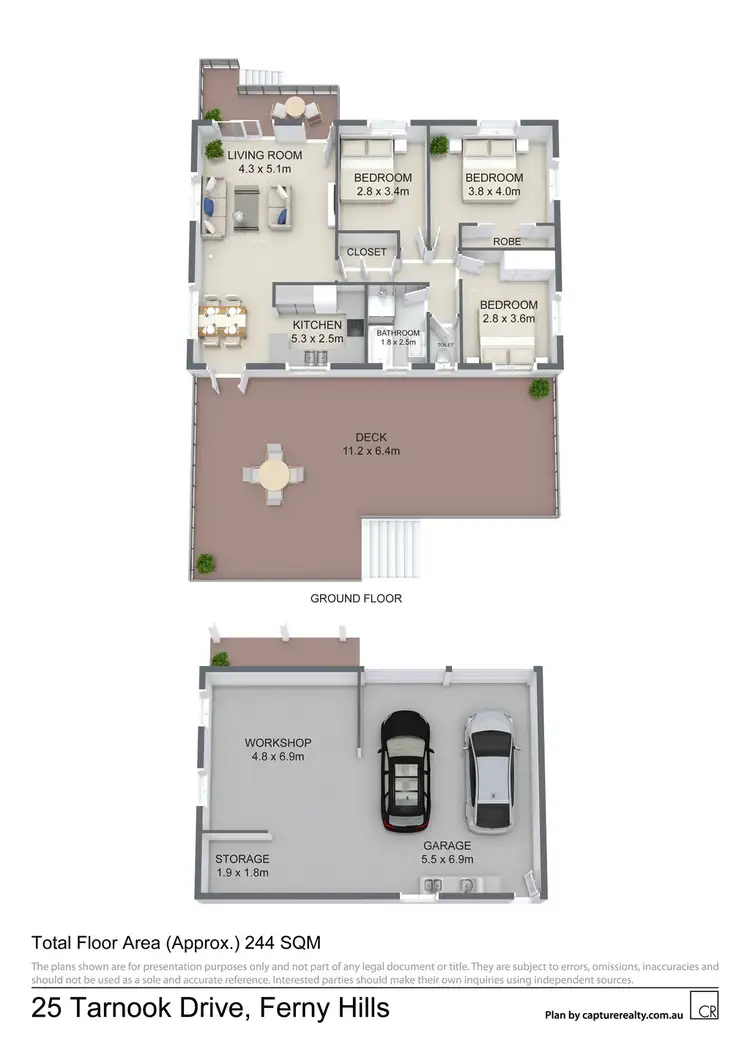 Floorplan of Homely house listing, 25 Tarnook Drive, Ferny Hills QLD 4055