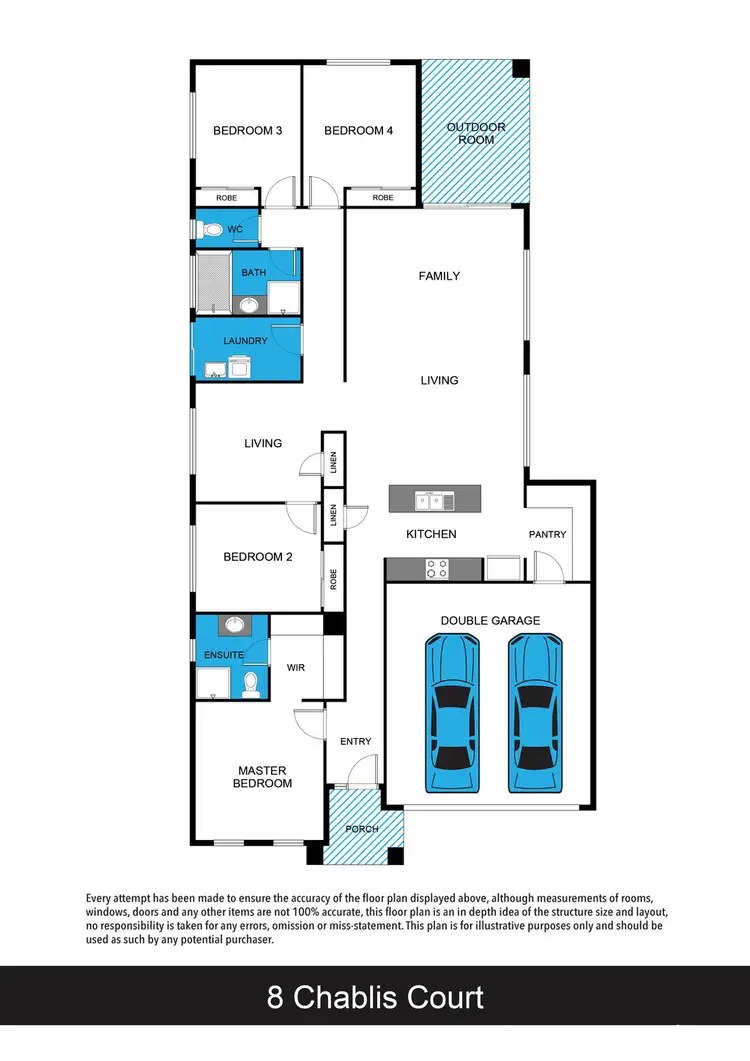 Floorplan of Homely house listing, 8 Chablis Court, Waurn Ponds VIC 3216