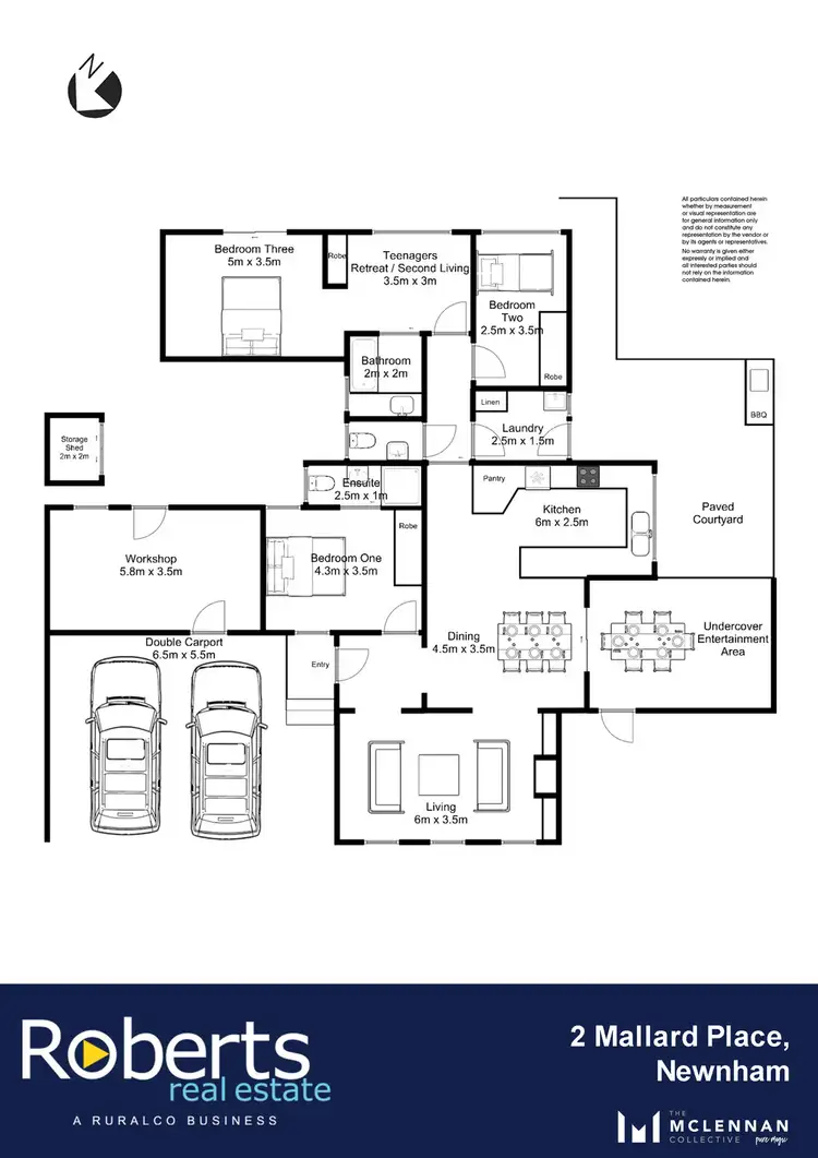 Floorplan of Homely house listing, 2 Mallard Place, Newnham TAS 7248